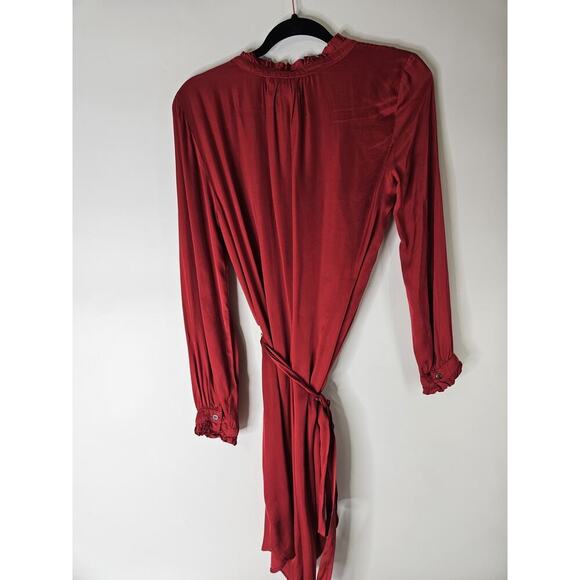VELVET By Graham & Spencer Red Viscose Mini Dress Marsh Xs $248 - Picture 2 of 5